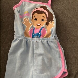 Rachel Blue and Pink Romper